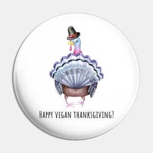 Happy Vegan Thanksgiving Pin