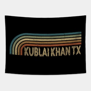 Kublai Khan TX Retro Stripes Tapestry