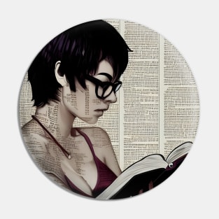 Lost in a Good Book Pin