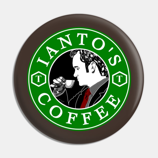 Ianto's Coffee Pin by Magickal Vision: The Art of Jolie E. Bonnette