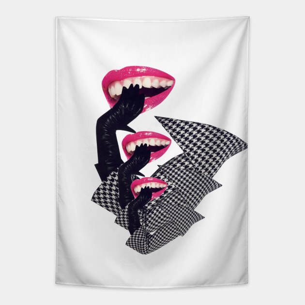 Laughing Girls Tapestry by Luca Mainini