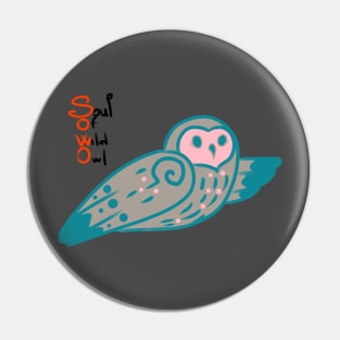 Soul Of Wild Owl Pin
