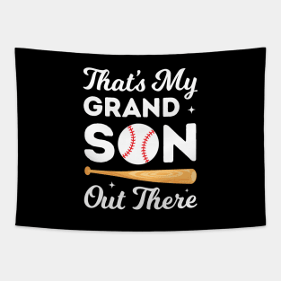 Baseball Grandma That's My Grandson Out There Tapestry