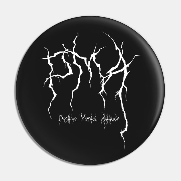 PMA Positive Mental Attitude Metal Hardcore Punk Pin by thecamphillips