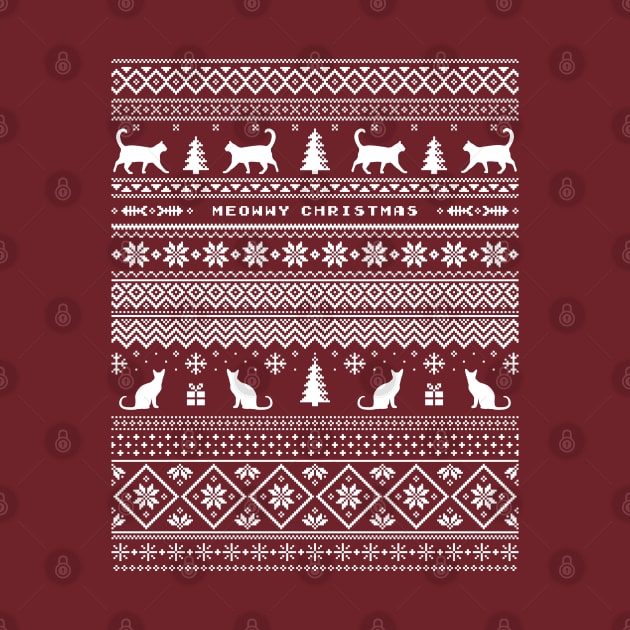 Meowwy Christmas, Norwegian pattern with cats by Lita-CF