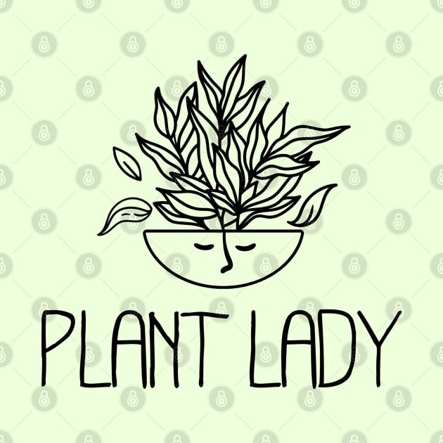 Plant Lady - Leafy Houseplant by Whimsical Frank