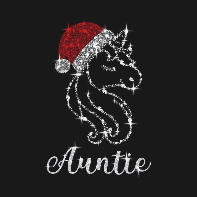 Disover Cute Dabbing Unicorn Auntie Funny Christmas Gift - Auntie - T-Shirt