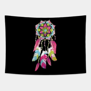 Inspirational DREAM CATCHER T-SHIRT HOT PINK DREAM CATCHER Tapestry