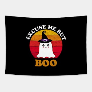 Funny Halloween costume Excuse Me But Boo Ghost Tapestry