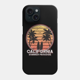 California Summer Paradise Vacation Summer Holiday Art Phone Case