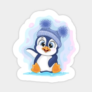 Cute Cartoon Penguin. Magnet