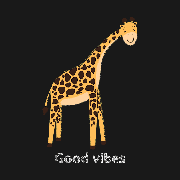 Cute Giraffe bringing good vibes by Mia