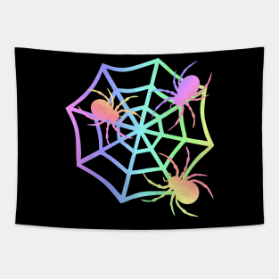 PASTEL Spider And Web Tapestry