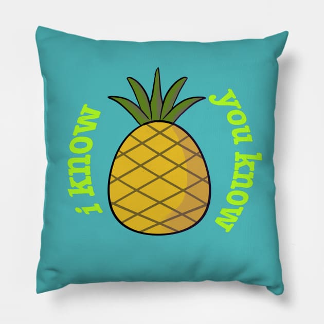 I know you know - Psych! Pillow by Kale's Art