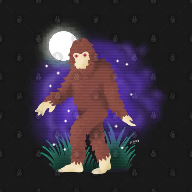 8-Bit Bigfoot by LoudMouthThreads