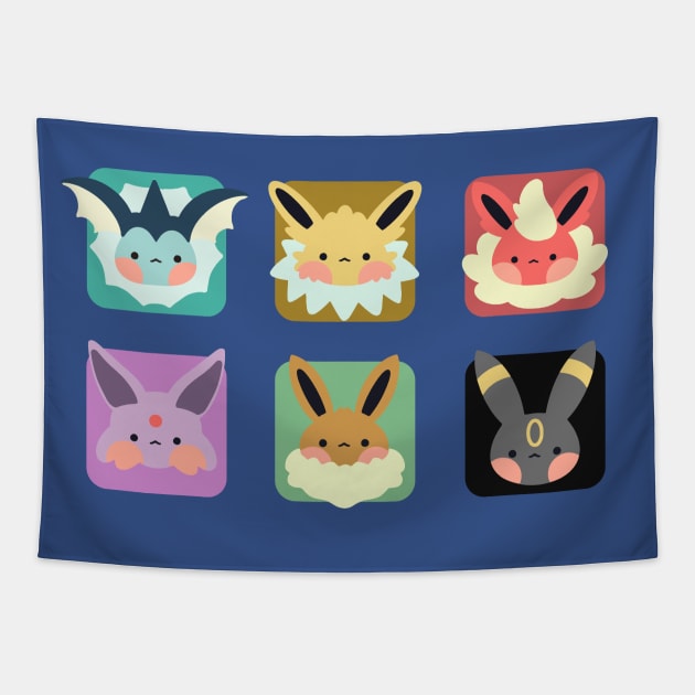 kawaii anime lovers gift Tapestry by Sugar Bubbles 