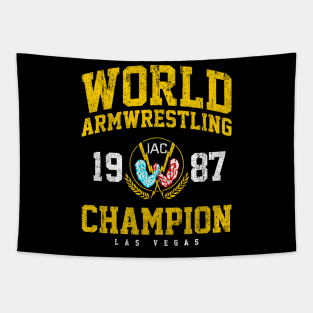 1987 World Armwrestling Champion Tapestry