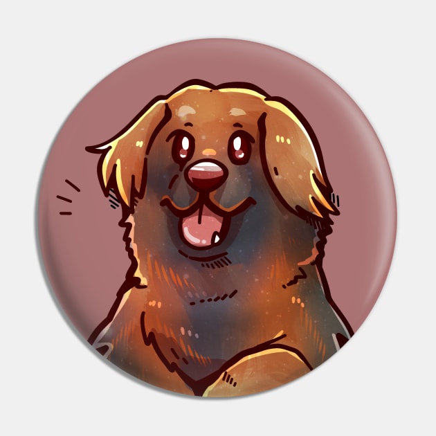 Pocket Cute Leonberger Dog Pin by TechraPockets