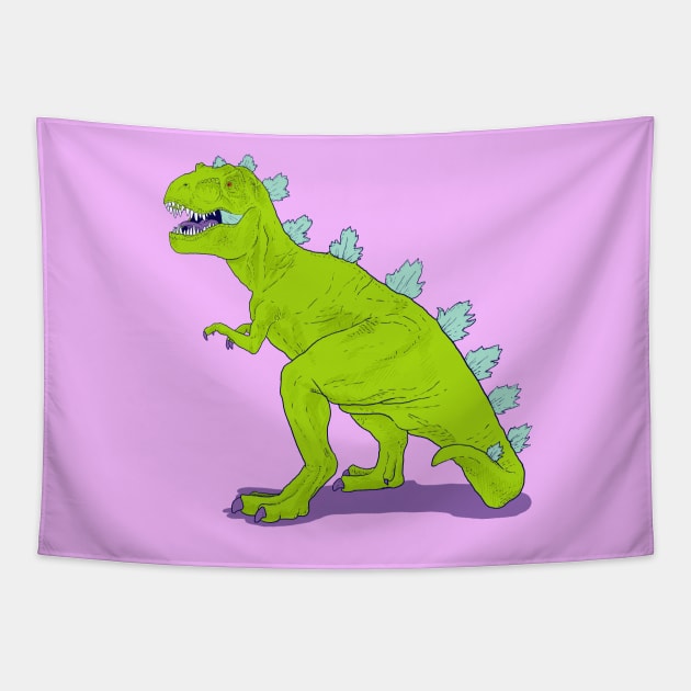 Reptar-zilla Tapestry by StevenRice