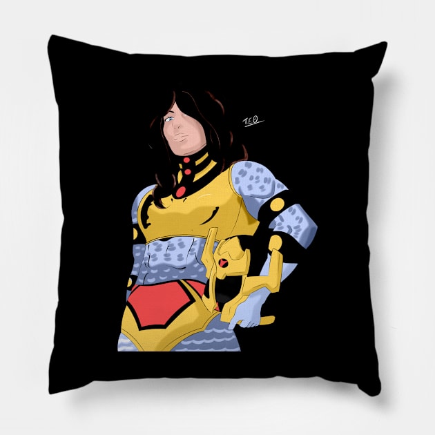 Big Barda. Pillow by Eternal Oak Store's