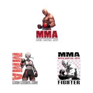 MMA Fighters Pack - Anime Stickers T-Shirt