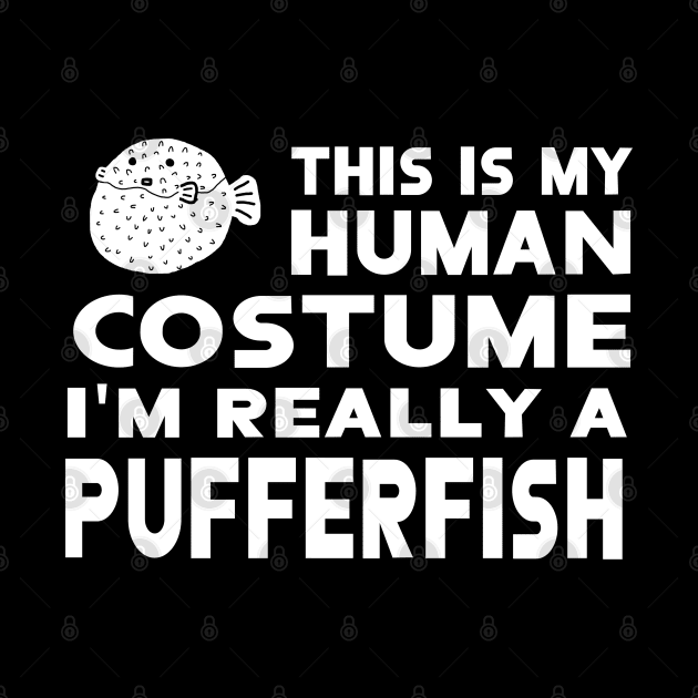 human costume funny puffer fish design by FindYourFavouriteDesign