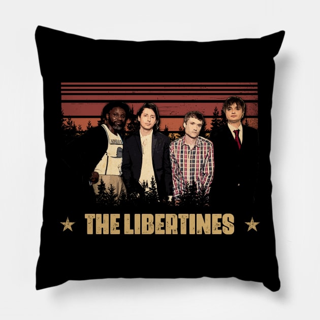 Garage Rock Rhythms Libertine Fanatic Musical Design Pillow by SimoneDupuis