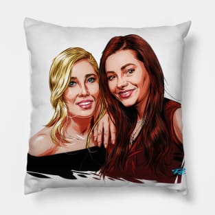 Maddie & Tae - An illustration by Paul Cemmick Pillow