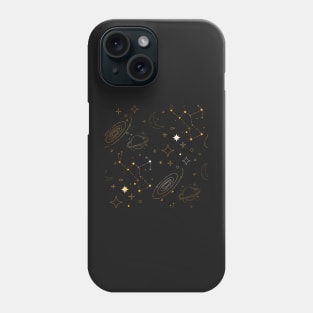 Orange Galaxy Pattern Phone Case