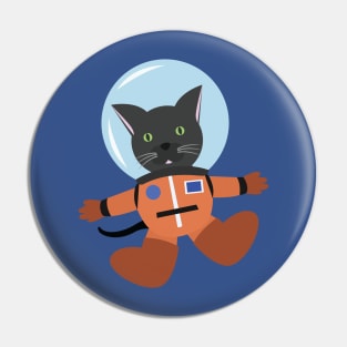 Cat in space suit Pin