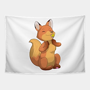 Fox with Lollipop Tapestry