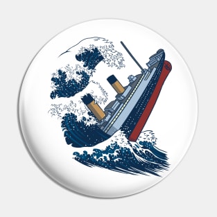 The Wave Titanic Pin