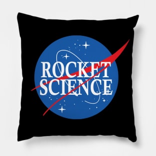 Nasa Rocket Science Logo Pillow