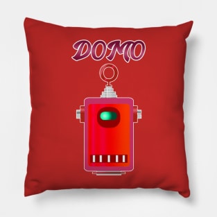 Domo Robot 2 (Red) Pillow