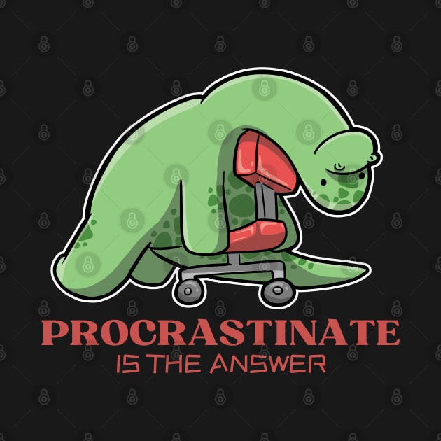 Long Neck Dinosaur - Brachiosaurus. Procrastinate is the answer by DinoMart