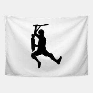 Scooter freestyle stunt silhouette Tapestry