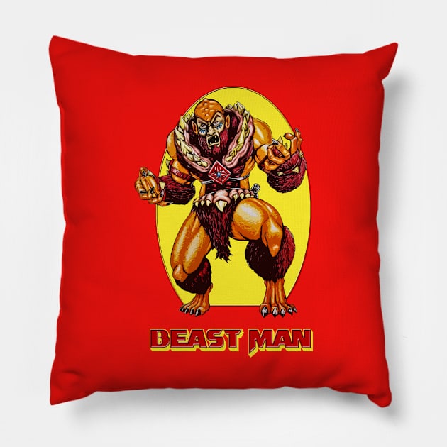 Beast Man Pillow by sapanaentertainment