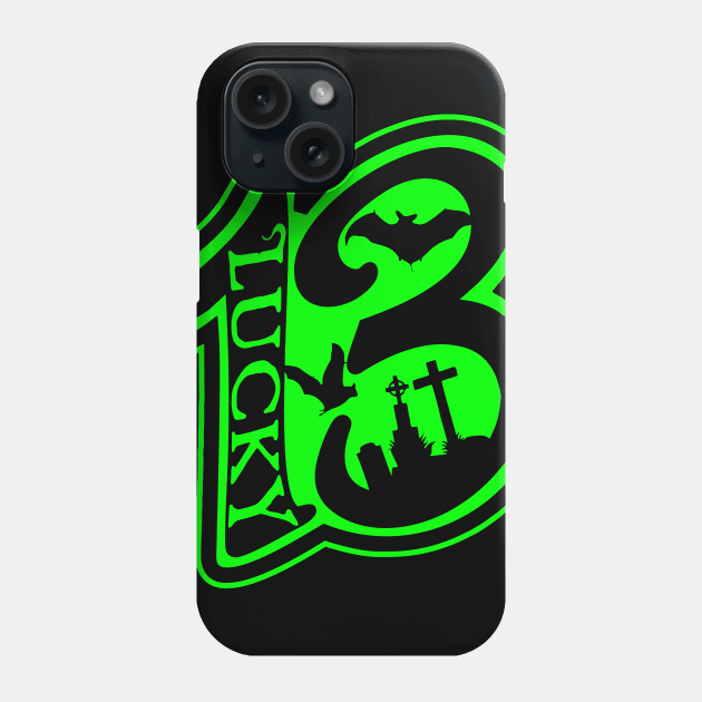 Lucky Halloween 13 Phone Case by stuff101