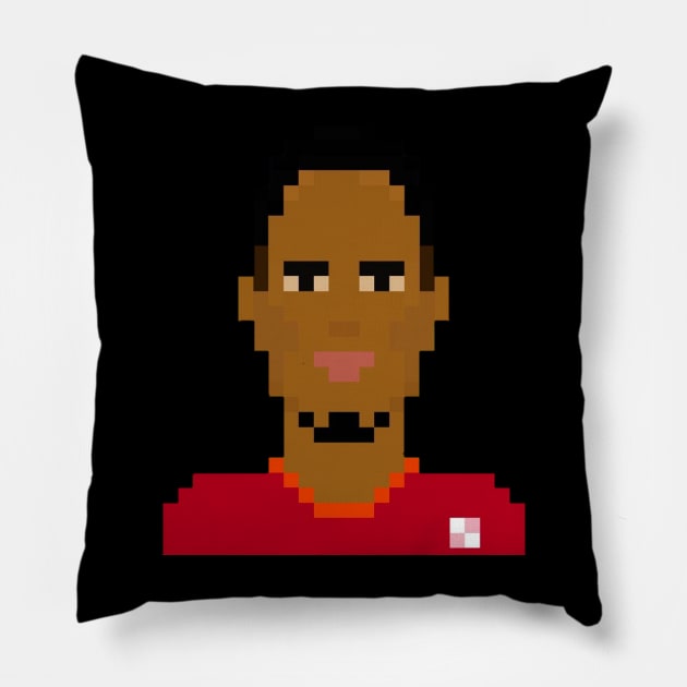 Van dijk 8 bit Pillow by Roti Kodok Art