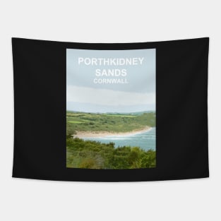 Porthkidney Sands Cornwall. Cornish gift Kernow Travel location poster Tapestry