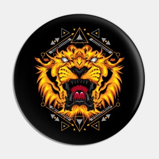 tiger head Pin