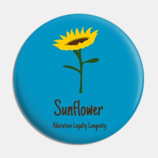 Sunflower Pin