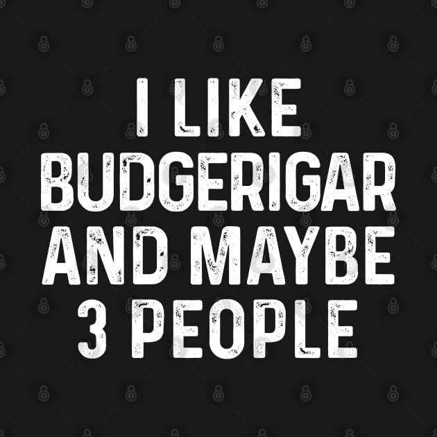 I Like Budgerigar And Maybe 3 People Birds Lover Funny Gift by HeroGifts