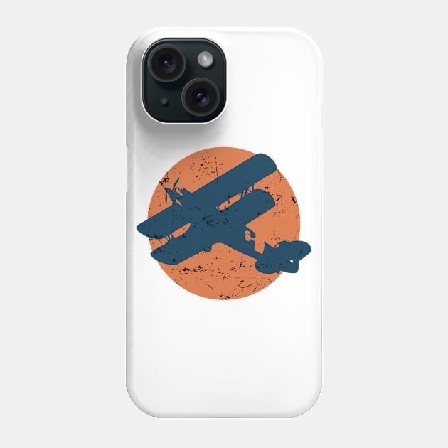 vintage minimalist plane silhouette Phone Case by opooqodesign