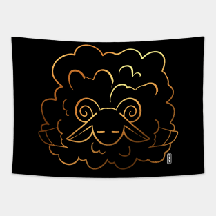 Golden Sheep Tired Tapestry
