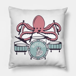 Octopus Playing Drums Pillow