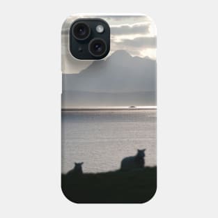 Sheep return to graze - Isle of Skye, Scotland Phone Case