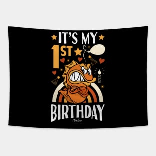 1st Birthday Fish Tapestry