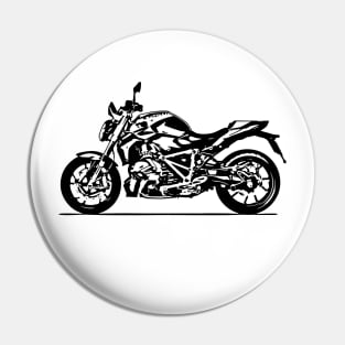 R1250R Bike Sketch Art Pin