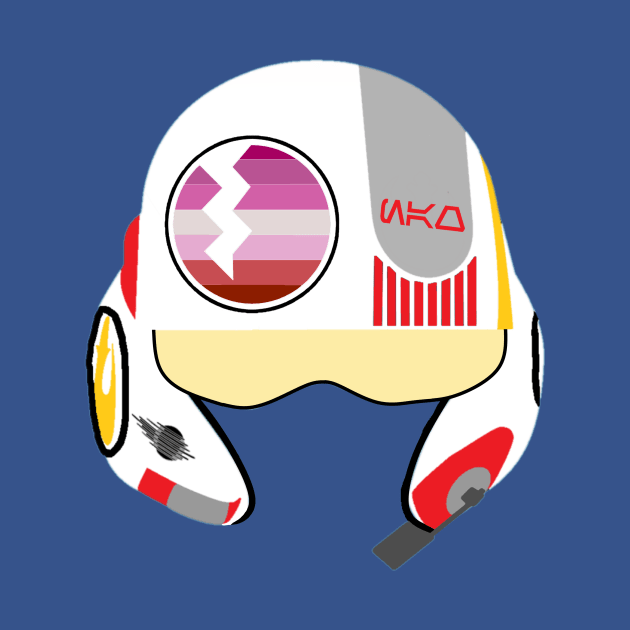 Lesbian Pride Helmet by The Family Plot